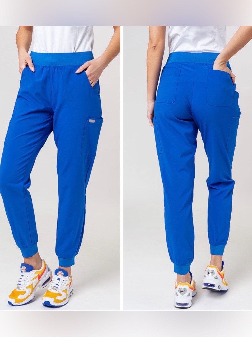 Maevn Momentum Royal Blue Stretch Pull-on Yoga Waist Jogger Scrubs 5092 Size XL